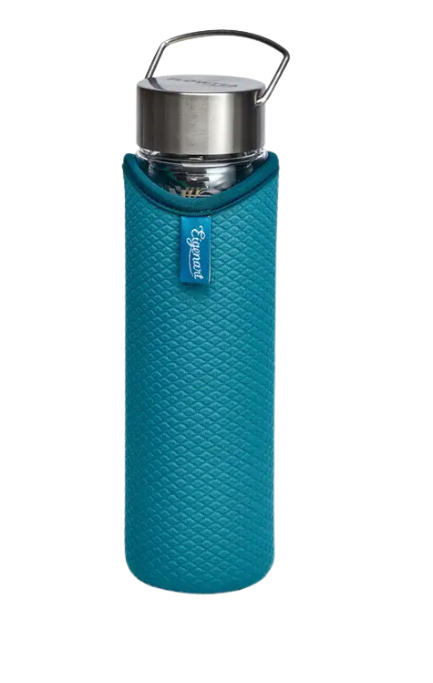 Brew In Double Walled Glass Travel Bottle-11.9 floz